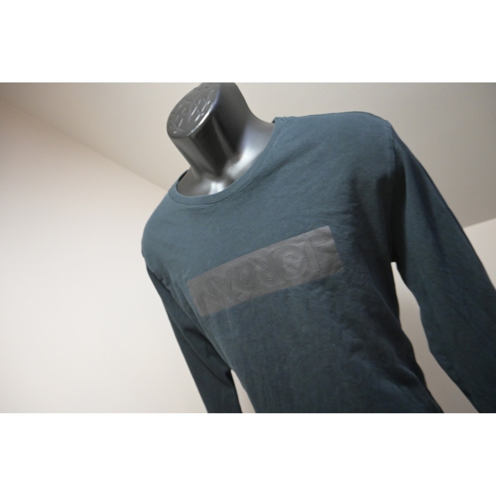 Jordan Long Sleeve T-Shirt‎ Mens Large Black Tonal Box Logo Excellent